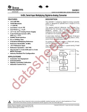 DAC8811IBDGKT datasheet  